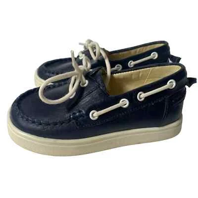 Zapatos sin cordones Baby Gap Boys azules para cubierta de barco talla 8  Foto 1 de 4
