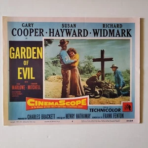 Gary Cooper Garden Of Evil 1954 lobby card 11 x 14 Susan Hayward Richard Widmark - Picture 1 of 2