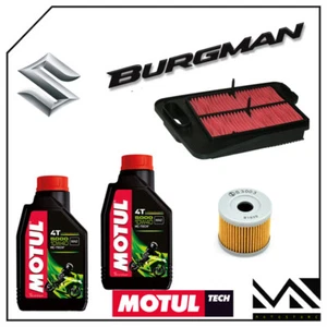 TAGLIANDO 2LT OLIO MOTORE+FILTRO ARIA+FILTRO OLIO SUZUKI AN BURGMAN 400 2013 - Imagen 1 de 3