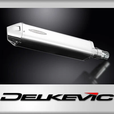 Silenciador de escape de acero inoxidable triovalado Yamaha YZF-R6 2006-2017 Delkevic Slip On 17"  Foto 1 de 4