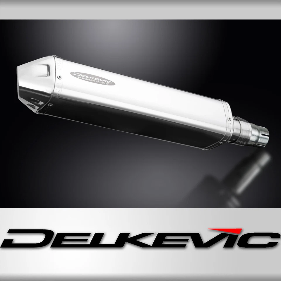 Silenciador de escape de acero inoxidable triovalado Yamaha YZF-R6 2006-2017 Delkevic Slip On 17"  Foto 1 de 4