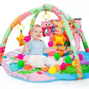 2-in-1 Baby Spielmatte Baby Gym, Bauchzeitmatte für Boden Activity Gym mit 5 Senso - Bild 1 von 8