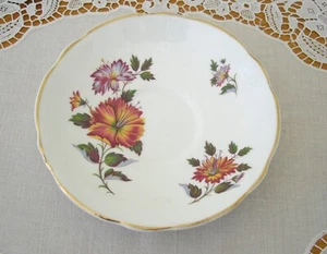 Royal Ascot Bone China Orange Flowers 5 1/2" Saucer England ~ - Picture 1 of 5