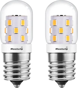 LED Microwave Light Bulbs under Hood 40W Equivalent, E17 LED Bulb Dimmable for R - Picture 1 of 12