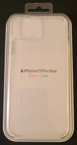 Coque silicone noire transparente officielle Apple iPhone 11 Pro Max XR SE d'origine OEM - Photo 1 sur 12