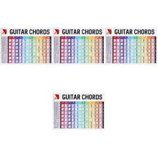 4pcs Guitar Chart Chord Guitar Chord Chart Chords Poster for Beginner