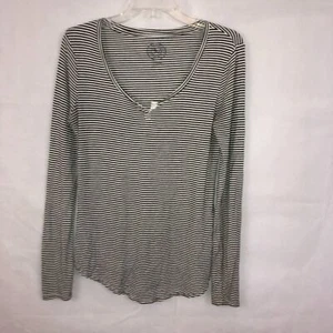 SO Langarmshirt schwarz/weiß gestreift Größe M - Bild 1 von 4