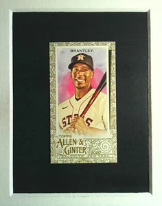 #241 Michael Brantley Astros 2020 Topps Allen & Ginter Gold Bordered Mini - Picture 1 of 2