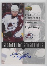 2007-08 Upper Deck Signature Sensations Brad Richardson #SS-BR Auto