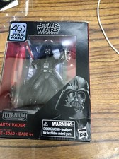 STAR WARS BLACK SERIES TITANIUM DARTH VADER FIGURE 40TH ANNIVERSARY