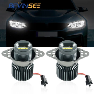2x LED Angel Eyes Halo Ring Marker Light Bulbs For BMW 328i 335i 2010-2011 White - Image 1 of 4