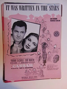 IT WAS WRITTEN IN THE STARS, 1948, vintage sheet music - Picture 1 of 2