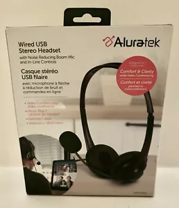 Aluratek S150 Wired USB Stereo Headset - Picture 1 of 3