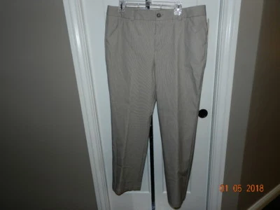 DOCKERS Size 16 Med Nina Pant Gray white Slacks Pants stripes  - Image 1 of 4