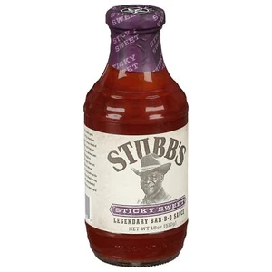 Stubb's Sticky Sweet BBQ Sauce 18 oz Pack of 4 - Picture 1 of 8