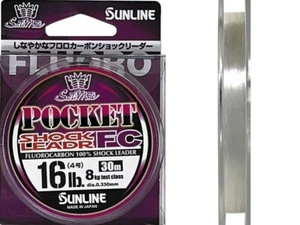 Sunline Pocket Shock Leader FC Fluorocarbon #6-25 lb 30m Made in Japan - Picture 1 of 3