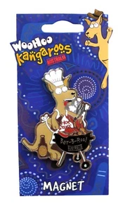 Australien Bar-B-Roo Kühlschrankmagnet | WooHoo Kangaroos Souvenir Magnet - Picture 1 of 2