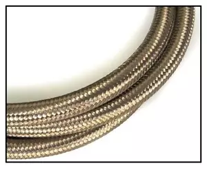 NEW AEROMOTIVE AN-10 4 FEET OF STEEL BRAIDED FUEL LINE HOSE free usa shipping - Picture 1 of 1