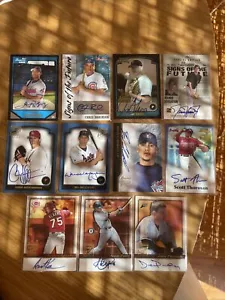 MLB BOWMAN AUTOGRAPH CARD LOT - See Description for Details - Picture 1 of 2