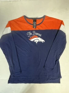 Camicia donna NFL Denver Broncos manica lunga taglia large - Foto 1 di 7