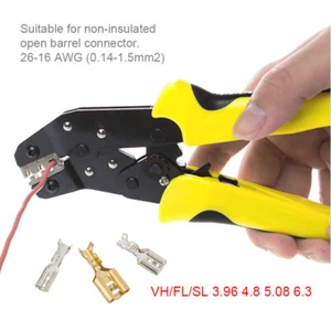 Wire Crimper Plier Ratchet Terminal Connectors Ratcheting for Dupont - Picture 1 of 12
