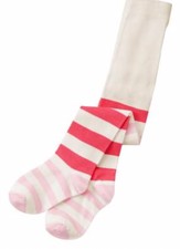 Gymboree Spring Prep Footless Tights Ivory with Bow Accents NWT Girls Size 2T-3T