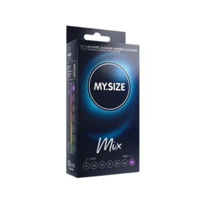 My Size Large condoms 69mm Mixed Multi Pack *XL XXL King Magnum Wider* BOX of 10 - Image 1 of 4