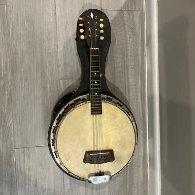 Vintage Mandolin Banjo 8 String with Case 1920s - Image 1 of 4