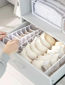 2Pcs Foldable Drawer Organizer Closet Storage Box Clothes Underwear Bra Sock - L - Picture 1 of 6