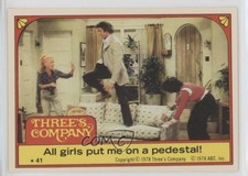 1978 Topps Three's Company Stickers All girls put me on a pedestal! #41 1md