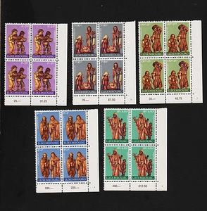 Juego de esculturas de Luxemburgo 1971 Sc#B282-6 bloques de margen de esquina como nuevo nunca montado - Imagen 1 de 1
