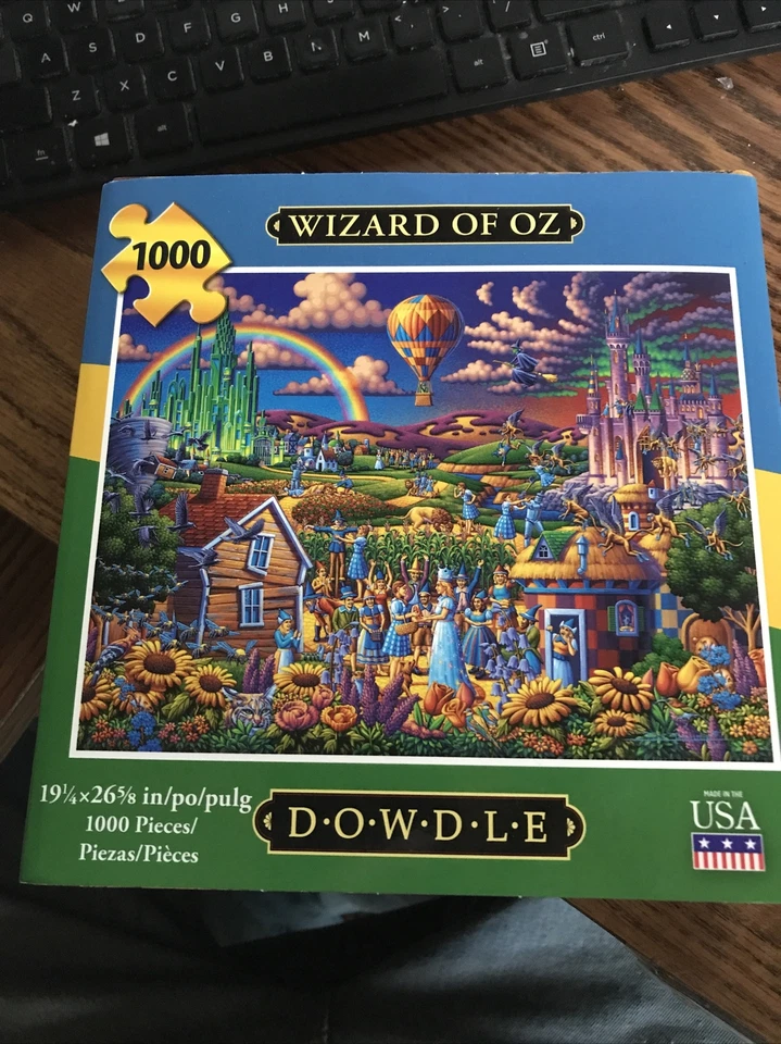 Dowdle Folk Art Collectors Jigsaw Puzzle Wizard of Oz 1000 Pcs #10460