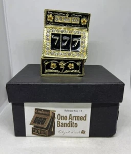 One Arm Bandido Jeweled Enamel Trinket Box Magnetic Art Form, Release #14 - Picture 1 of 4