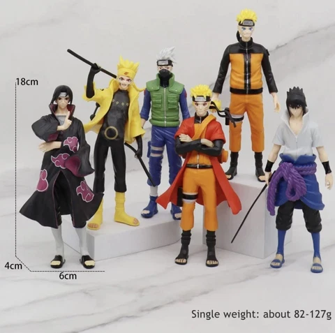 Pack Of 6 Manga Naruto Action Figures Japanese Anime Statue FREE SHIPPING Cover