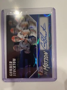 2025 Leaf Pro Set Metal In Motion Gunner Stockton Blue Lava UGA Auto /9 - Picture 1 of 2