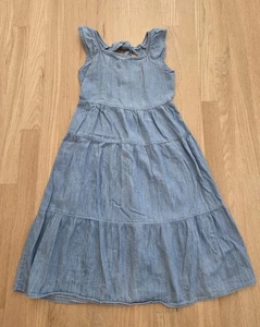 OLD NAVY Girls Midi Denim Dress Medium Size 8 EUC - Picture 1 of 3