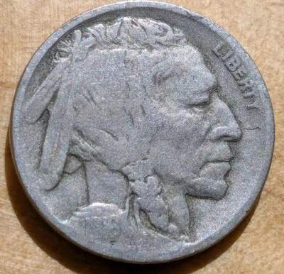 1916-D Buffalo Nickel 5c Rotated Die Error & Mint Mark - Image 1 of 2