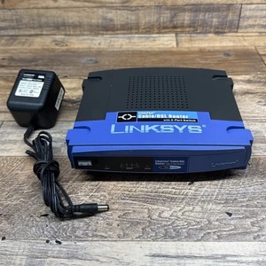 Linksys Etherfast 4-Port Switch 10/100 Wired Cable/DSL Router (BEFSR41 v4) GREAT - Picture 1 of 11