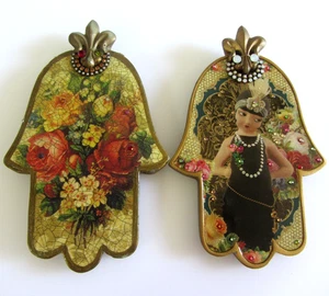 Menge 2 Michal Negrin Wandbehang Hamsa Amulette - Bild 1 von 11