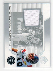 Camiseta deportiva 2025 Upper Deck SP CFL usada en juegos Geoffrey Cantin-Arku Montreal Alouettes - Imagen 1 de 1