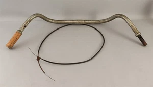 Original Harley Davidson Knucklehead or Flathead Motorcycle Handlebars & Grip NR - Foto 1 di 7