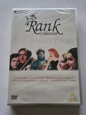 The Rank Collection DVD 8 Film Red Shoes 39 Steps Henry V Genevieve Hamlet - NEW - Image 1 of 2