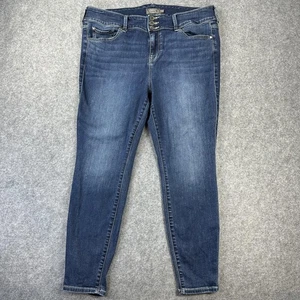 Pantalones de mezclilla Torrid Jegging para mujer 18 cortos azules elásticos ajustados talla grande - Imagen 1 de 13