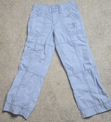 Limited Too Girl's Sky Blue Casual Pants Size 8 Cargo Pocket - Image 1 of 4