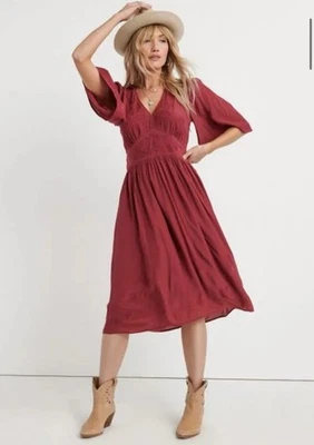 Vestido Lucky Brend Hada Hipster Hippie Artístico Elegante Casa Elegante Midi Foto 1 de 4