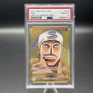 PSA 10 GEM MINT JAPANESE ONE PIECE 2023 ENEL OP05-098 ALTERNATE ART - Picture 1 of 2