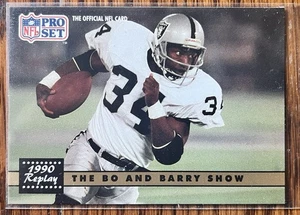 The Bo and Barry Show 1991 Pro Set #335 Bo Jackson Barry Sanders HOF - Picture 1 of 2