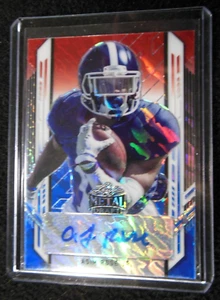 2021 Leaf Metal Draft ASIM ROSE Jr. - Red White & Blue Marble Auto card #'d 7/7 - Bild 1 von 2