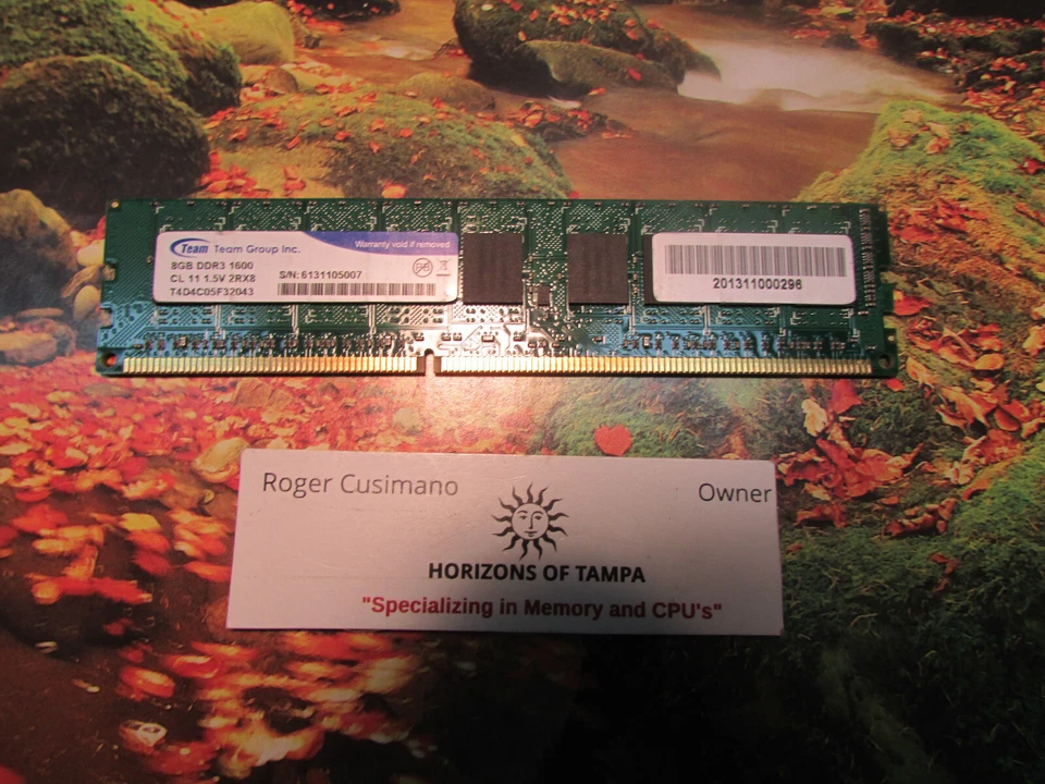 TEAMGROUP 8GB T4D4C05F32043 DDR3 1600 2RX8 - SINGLE - Image 1 of 1