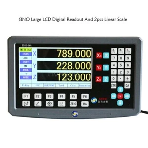 SINO 2 axis 3 Axis LCD Digital Readout DRO and 3pcs 5um Linear Scale Encoder - Picture 1 of 5